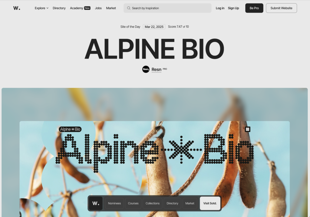 7 Sites Essenciais para UX/UI Designers se Inspirarem e Aprenderem 3 Awwwards